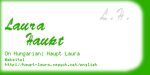laura haupt business card